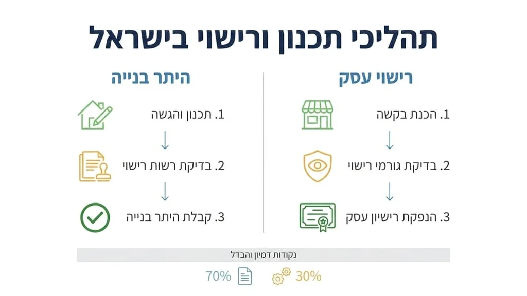 אדריכל בוחן תוכניות בניה להסדרת חריגות